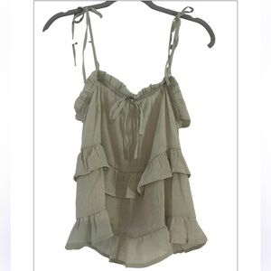 Blu Pepper Tiered Ruffle Tank Top NWT